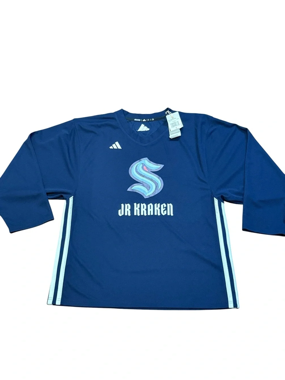 Adidas Jr Kraken Hockey Jersey- S